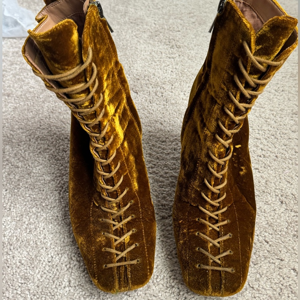 SAM EDELMAN velour boots